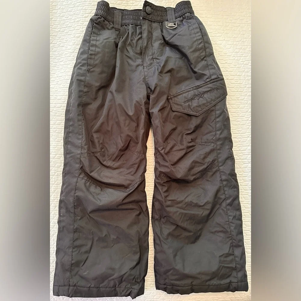 KIDS ZeroXposur Black Winter Snow Pants - SIZE 5 / 6